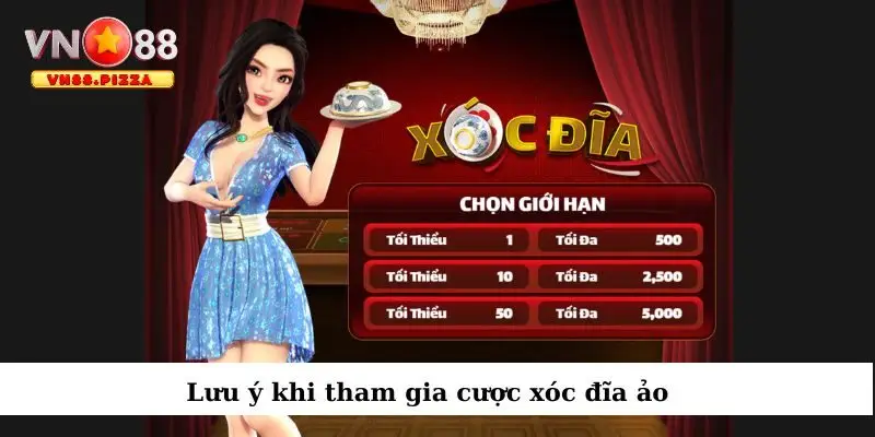 Lưu ý khi chơi xóc đĩa trực tuyến Vn88