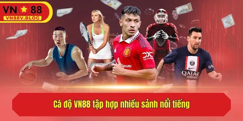Cá độ VN88 tập hợp nhiều sảnh nổi tiếng